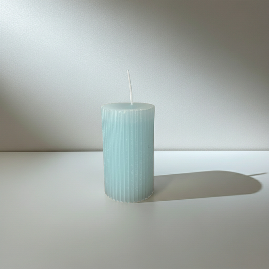 100% naturreine handgemachte Duftkerze rund mit Lavendel Duft