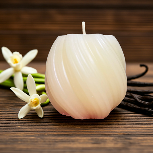 100 % Naturreine Handgemachte Duftkerze mit Basic Vanille Duft