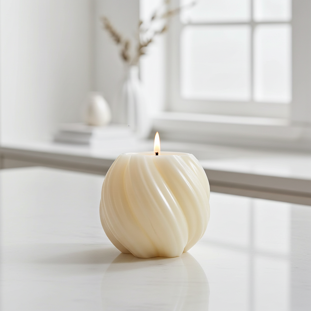 100 % Naturreine Handgemachte Duftkerze mit Basic Vanille Duftmischung