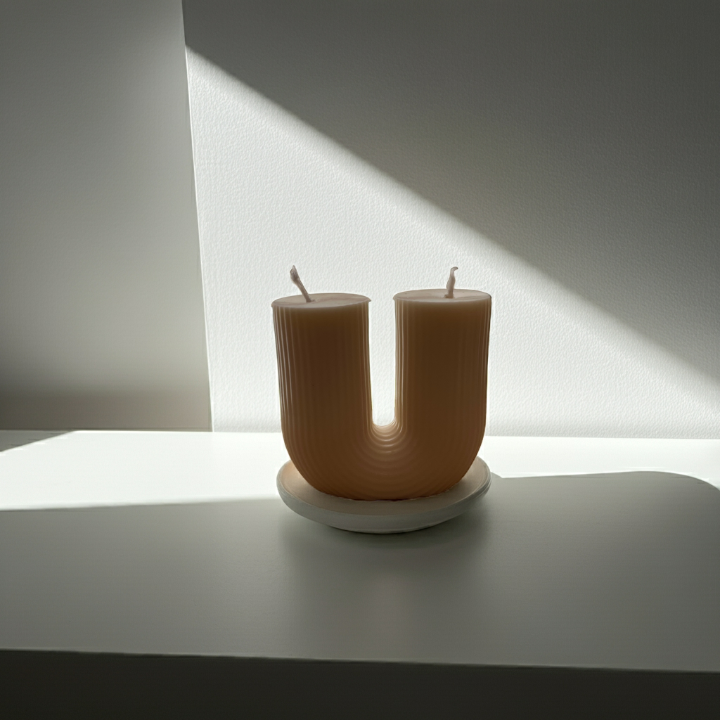 Sojawachs Kerze in Clean White