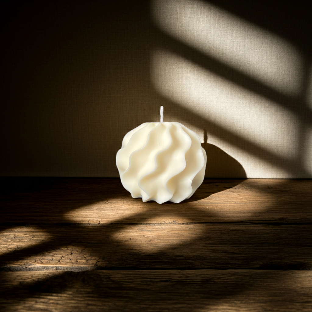 Ručně vyrobená svíčka s vůní sóji a základní vanilky