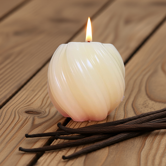 100 % Naturreine Handgemachte Duftkerze mit Basic Vanille Duftmischung