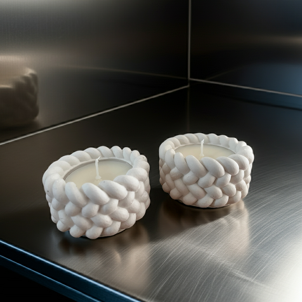 Kerzenset aus 100 % pflanzlichen Sojawachs