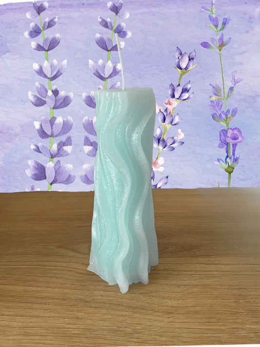100% naturreine handgemachte Duftkerze Groß mit Lavendel Duft