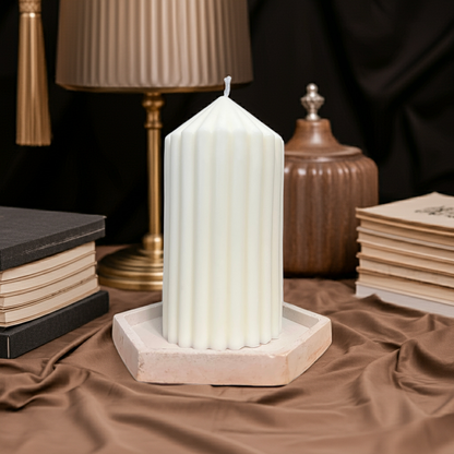 Kerzenuntersetzer in buntem Design