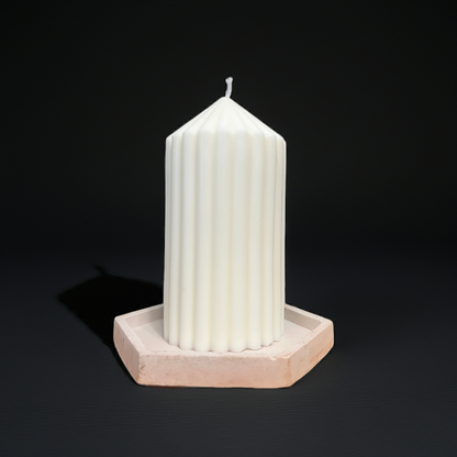 Kerzenuntersetzer in buntem Design