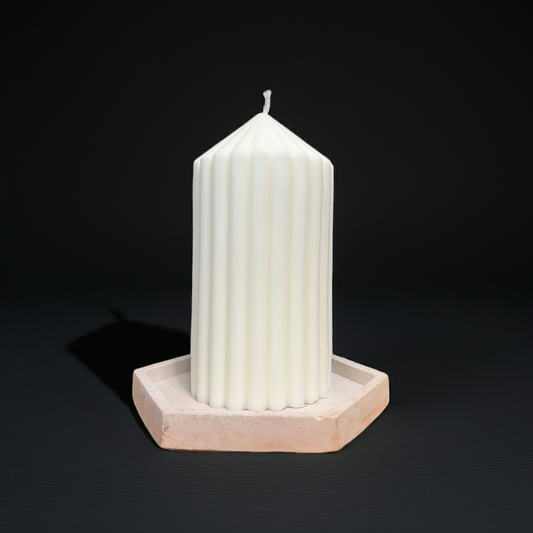 Kerzenuntersetzer in buntem Design