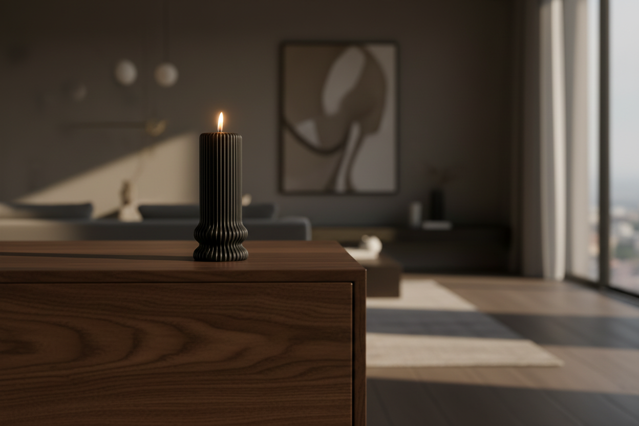 Schwarze Duftkerze Black Lilly