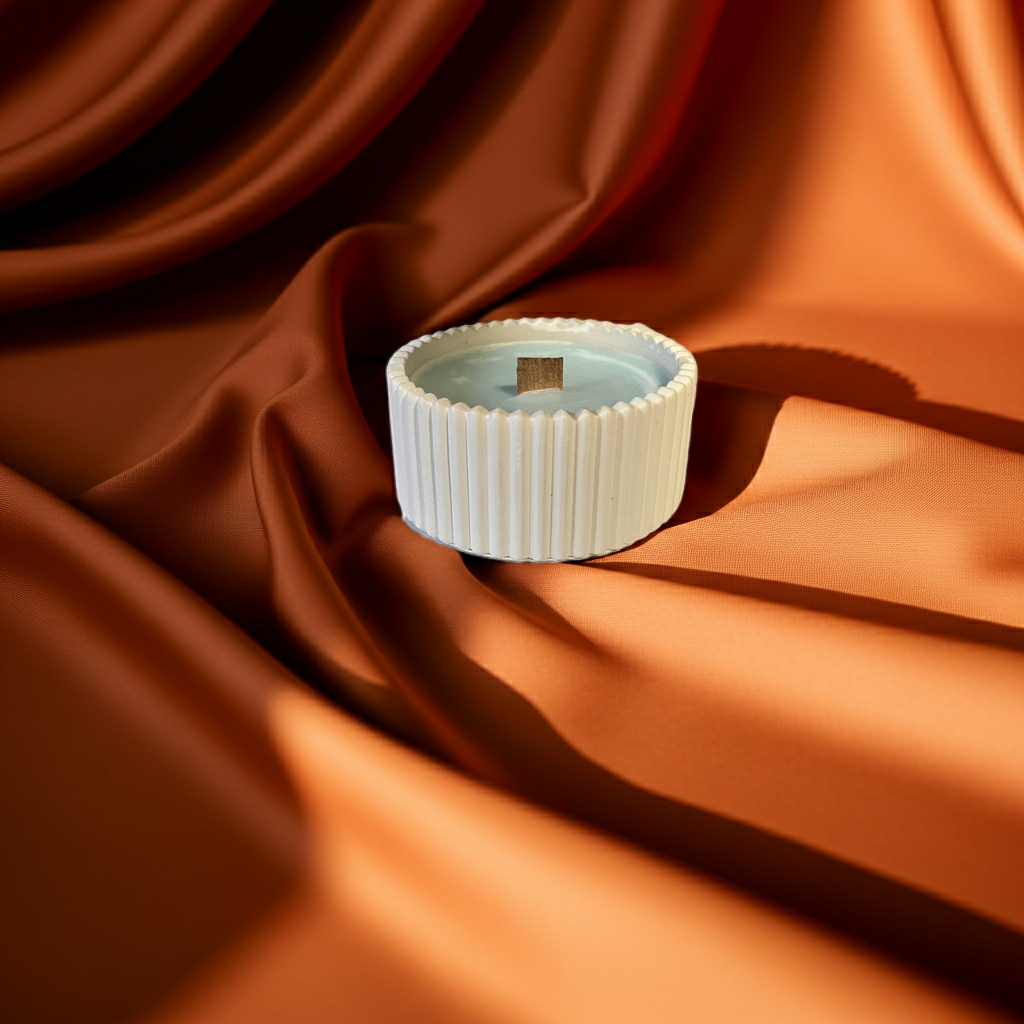 Duftkerze Holzdocht mit Eukalyptus Duft