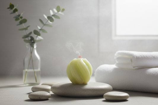 100% naturreine premium Holzdocht Duftkerze mit Innerpeace Duftmischung