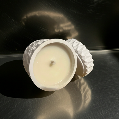 Weihnachtsduftkerze mit Deckel