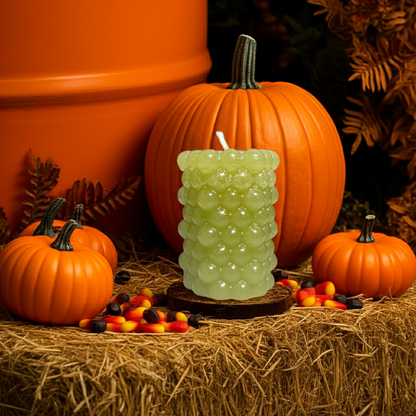 Ručně vyrobená vonná svíčka s vůní dýně