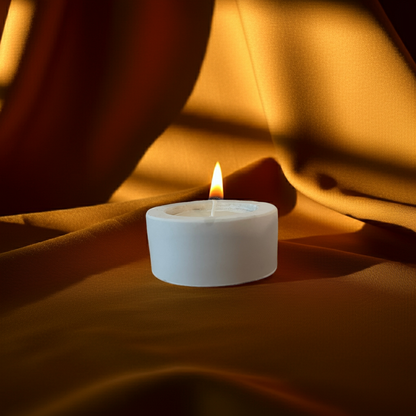 Runde Duftkerze mit Lavendel