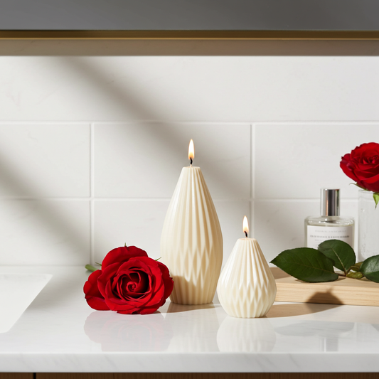 Handgemachte Soja Duftkerzen Set mit Lavendel Duft