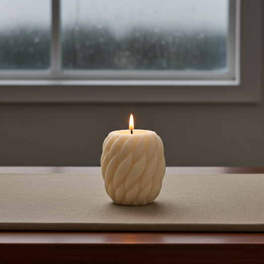 Handgemachte Soja Duftkerze mit Basic Vanille