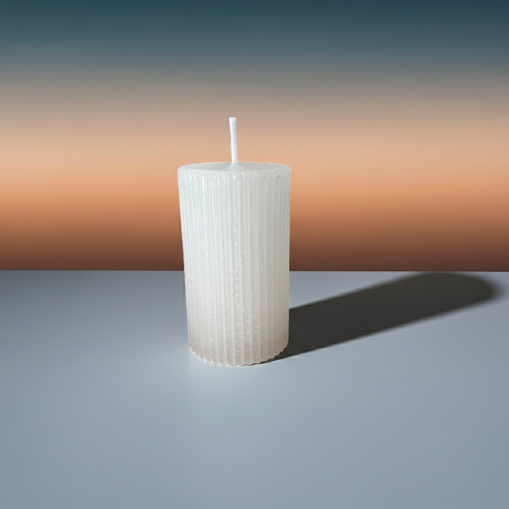 100% přírodní ručně vyrobená vonná svíčka kulatá s vůní třešňového květu