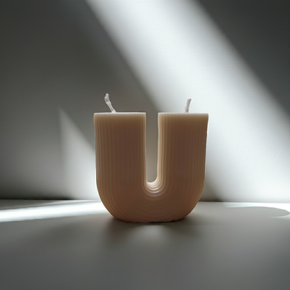 Sojawachs Kerze in Clean White