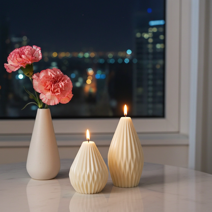 Handgemachte Soja Duftkerzen Set mit Lavendel Duft