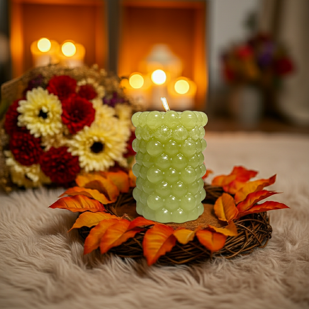 Ručně vyrobená vonná svíčka s vůní dýně