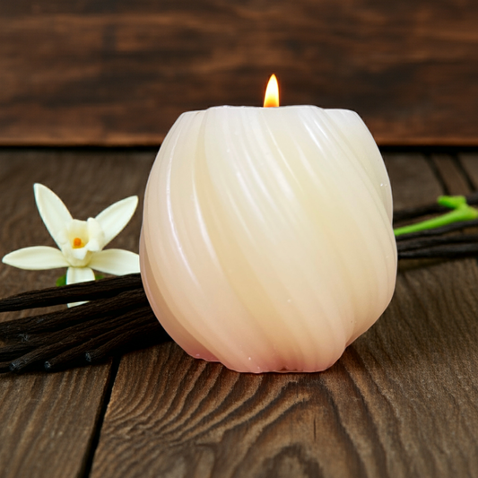 100 % Naturreine Handgemachte Duftkerze mit Basic Vanille Duft