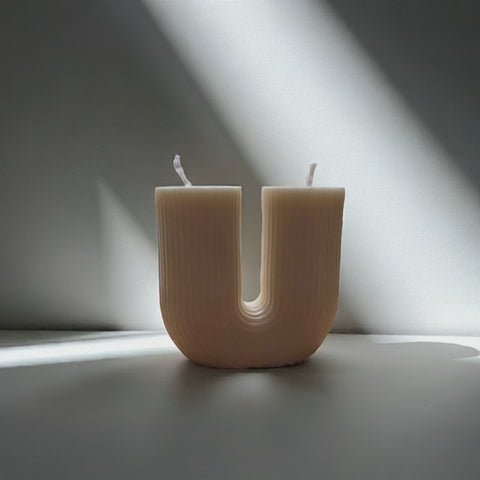 Sojawachs Kerze in Clean White