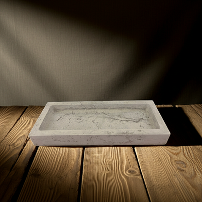 Kerzenuntersetzer Marmoroptik