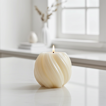 100 % Naturreine Handgemachte Duftkerze mit Basic Vanille Duftmischung