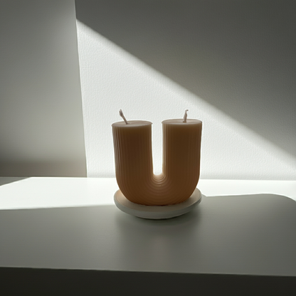 Sojawachs Kerze in Clean White