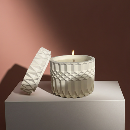 Weihnachtsduftkerze mit Deckel